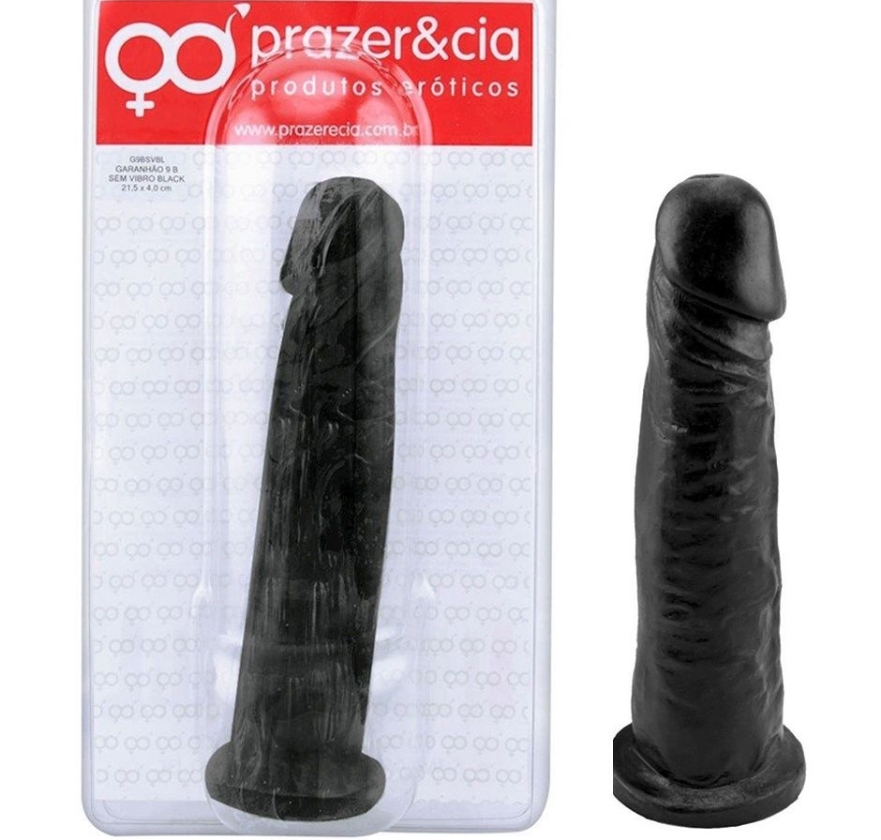 Prótese maciça 20,3 x 4 cm black